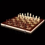 proste szachy drewniane 24cm warcaby tryktrak gry logiczne planszowe