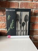 Komplet sztućców Enna Black 24-elementowy AMBITION