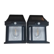 Lampy solarne ogrodowe LED czujnik ruchu zestaw 2 szt.