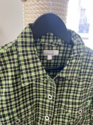 Kurtka Esprit S vintage bawełna kratka katana