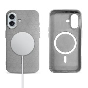 iPhone 16 Plus back Cover Gray TPU+PC, Anti-Slip