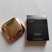 Kiko Milano Silky glow baked bronzer 01 warm sienna bronzer wypiekany