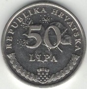 Chorwacja 50 lipa lip 1993 - 20,5 mm - nr 1