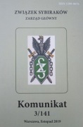 Związek Sybiraków KOMUNIKAT 3/141 Warszawa 2019
