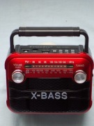 PRZENOŚNE RADIO X-BASS (RX-125)-AM/FM- USB-MP 3- BLUETOOTH- TF- AUX-LATARKA
