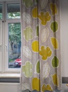 Zasłony lniane w liście 2 szt.