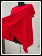 Czerwona nowa sukienka oversize z kieszeniami XL/XXL