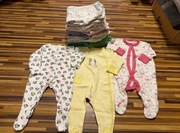 Zestaw pajacyków / śpioszków – rozmiar 62–68 | 12 szt.