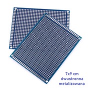 Płytka drukowana uniwersalna PCB 7x9 dwustronna metalizowana 5 szt.