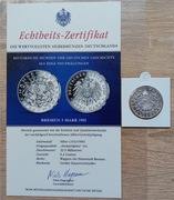 Bremen 5 Marek 1905 - REPLIKA   Ag 333/1000