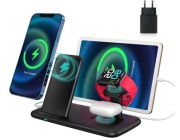 indukcyjna Bezprzewodowa ładowarka 4w1 do Apple Watch i iPhone