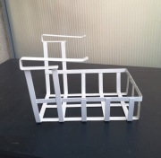 wysoka półka metalowa kosz z klipsem palycke ikea 13x26 wysokość 19 cm