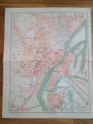 Stary Plan miasta Szczecin,Stettin 1885r ANTYK