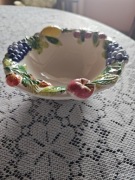 Włoska misa / miseczka ceramiczna vintage Italy, dekor owocowy