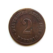 2 Fennigi 1876 r.  B.  Niemcy
