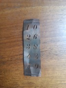 Szablony do nauki kaligrafii pisania cyfr i liter 3 x szablon przedwojenny