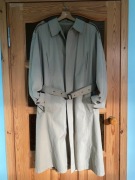 Klasyczny trencz prochowiec Próchnik vintage beżowy oversize retro PRL