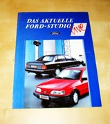 Prospekt Ford Scorpio, Sierra, Orion, Fiesta 1991 brzydka okładka