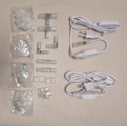 Zestaw złączek i akcesoriów do taśm LED 10 mm konektory kable, uchwyty
