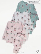 Bawełniane piżamki George 92 18-24 wróżki