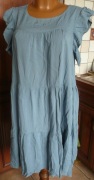 sukienka Top Secret 38/40 niebieskawa wiskoza oversize