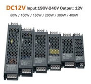 ZASILACZ 12V 100W 8,3A IP20 SLIM DO TAŚM LED, CCTV