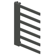 Grzejnik dekoracyjny 80x40 cm, czarny mat