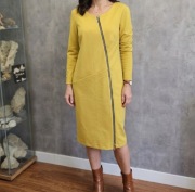 Sukienka asymetryczna 46, sukienka midi XXL