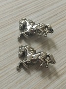 Konik - ozdoba na nit, nikiel 2 szt