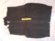 Kamizelka damska dzianinowa czarna S z zamkiem Pull&Bear