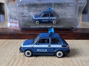 Kultowe Maluchy nr8 milicja  - nowy, gazetka 1:43