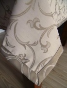 Obrus srebrny / beż żakardowy bawełna poliester 140x200 cm 