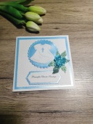 Ręcznie wykonana pamiątka chrztu 