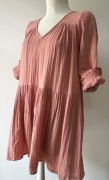NA-KD sukienka bawełna koralowa r: 34(XS)/S