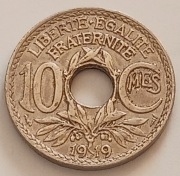 Francja 10 centymów, 1919 r.