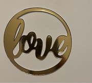 Złote love idealne na walentynki