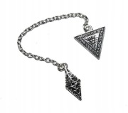 WAHADEŁKO Metalowe Mini Ażurowe na łańcuszku