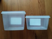 Pojemniki plastikowe z nakrywkami 1l, 07.l, 15 sztuk. 