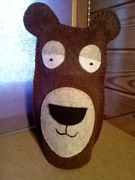 OSŁONKA NA SŁOIK MIODU 750 ml" MISIEK" HAND MADE