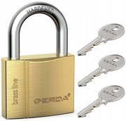 Kłódka jarzmowa na klucz Gerda 3 x