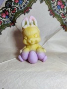 Świeca sojowa dekoracyjna Wielkanoc królik jajka