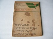 instrukcja obsługi Młocarnia szerokomłotna czyszcząca M 005/1