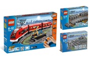 LEGO Pociąg 7938 + dodatkowe elastyczne tory 7499 + zwrotnice 7895 STAN BDB