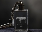 American Quarter Horse brelok sześcienny Świecący