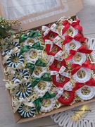 Makramowe wianuszki na choinkę 