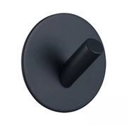 4x Wieszak haczyk samoprzylepny czarny loft