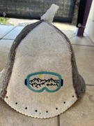 Czapka do sauny dwukolorowa