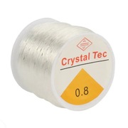 GUMKA ŻYŁKA SILIKONOWA do bransoletek 0,8 mm 60 m przezroczysta.