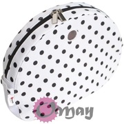 Biały organizer do Obag MOON LIGHT groszki czarne 2 kieszenie wkład OMAY