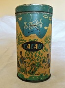 PUDEŁKO Z POCZĄTKU LAT 60 tych BLASZANE